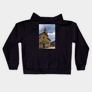 Church in Mione, North East Italy Kids Hoodie